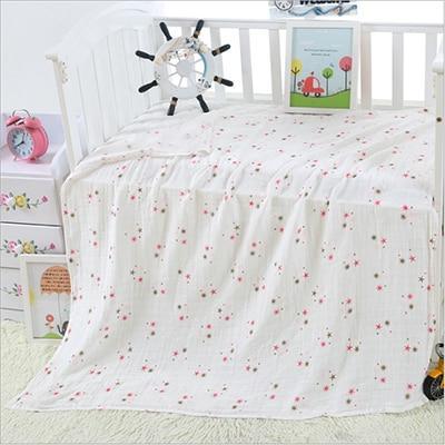 Muselina 100% algodón, mantas suaves para recién nacidos, gasa para baño, envoltura para bebés, saco de dormir para cochecito.