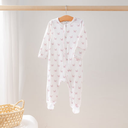 Artículos básicos para bebés: pijama de algodón orgánico Butterfly Bliss