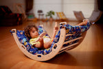 Arco/balancín de escalada Montessori mediano con juego de almohada y rampa