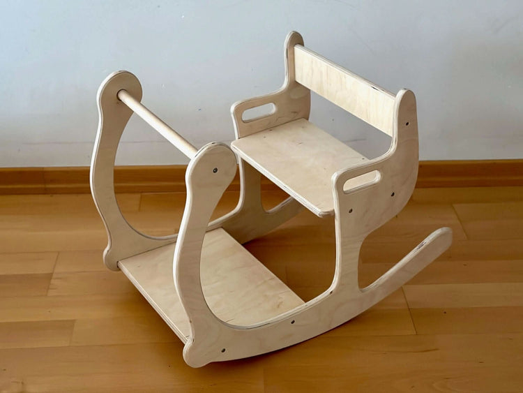 Juego de mecedora y mesa para niños pequeños: ecológico de Kidodido