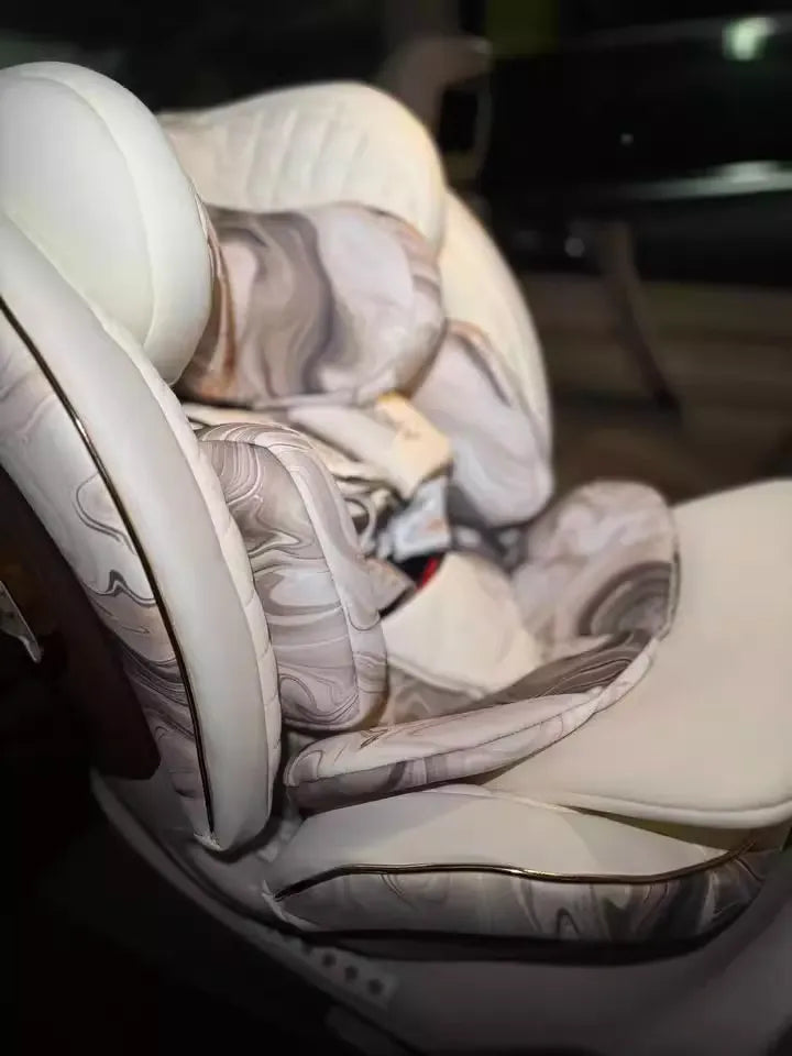 Asiento de seguridad premium para bebés: sistema de viaje Safety First con arnés de 5 puntos
