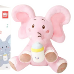 MEACAOFG™ Elefante de peluche interactivo - Juguete educativo musical "cucú" para bebés y niños pequeños