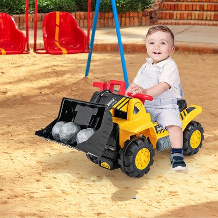 Camión excavadora de juguete para niños con pala ajustable, para mayores de 3 años.