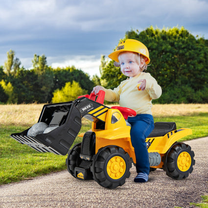 Camión excavadora de juguete para niños con pala ajustable, para mayores de 3 años.