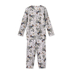 Conjunto de pijama infantil de bambú con estampado de vaquero del oeste y rodeo.