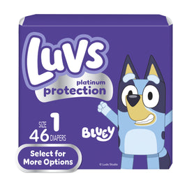 Pañales Luvs Platinum Protection para bebé, talla 1, 46 unidades