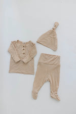 Conjunto de ropa para recién nacidos (parte superior e inferior) unisex - Arena