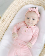 Conjunto de ropa (parte superior e inferior), gorro y diadema (recién nacido - 12 meses) - Rosa