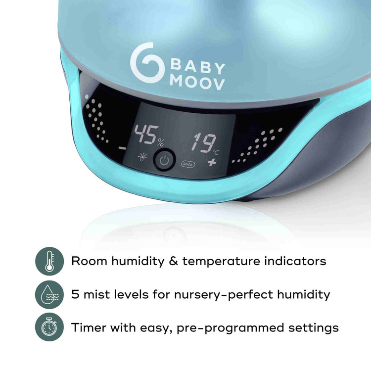 Humidificador Hygro Plus Humidificador, difusor y luz nocturna para bebés 3 en 1