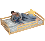 Cama individual a ras de suelo