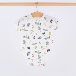 Mono de algodón orgánico para niños de Alabama