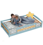 Cama individual a ras de suelo