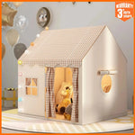Tienda de juegos infantil con forma de castillo de princesa, plegable para interiores.