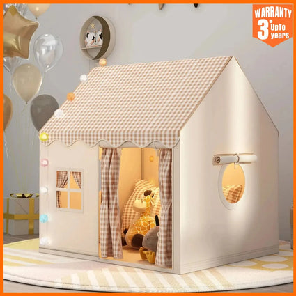 Tienda de juegos infantil con forma de castillo de princesa, plegable para interiores.