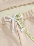 Conjunto de 2 piezas de pantalones deportivos con cordón y parte superior bordada de fútbol de manga larga para bebés y niños pequeños de otoño