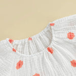 Conjunto de 2 piezas de camiseta con mangas cortas y cintura elástica con volantes para bebé y niña pequeña, conjunto de verano