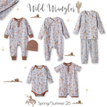 Mono de bambú con cremallera para bebé niño Wild Wrangler/Blue Western
