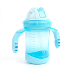 Taza con pajita Primo Passi en azul (7 oz)