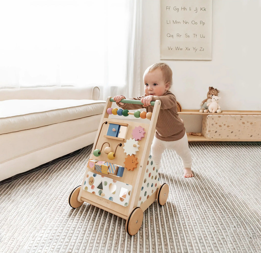 Andador de madera natural versátil Tiny Land®