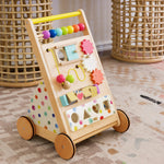 Andador de actividades de madera natural premium Tiny Land®
