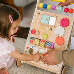 Andador de actividades de madera natural premium Tiny Land®