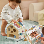 Cubo de actividades Tiny Land® Cottage - Morandi