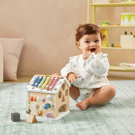 Cubo de actividades Tiny Land® Cottage - Morandi