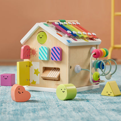 Cubo de actividades Tiny Land® Cottage - Arcoíris