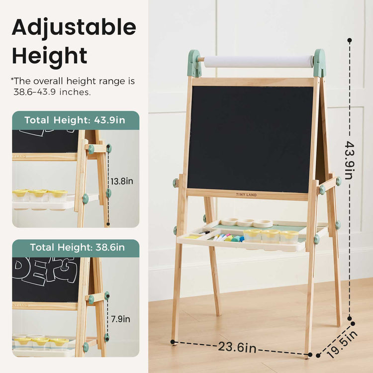 Caballete Tiny Land® Magnitales para niños - Verde