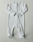 Ropa infantil Stroller Society: Pijama enterizo de algodón Pima con cremallera para bebés.