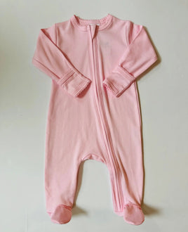 Ropa infantil Stroller Society: Pijama enterizo de algodón Pima con cremallera para bebés.