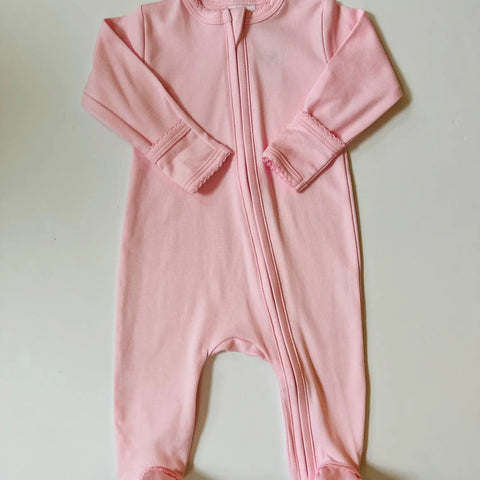 Ropa infantil Stroller Society: Pijama enterizo de algodón Pima con cremallera para bebés.