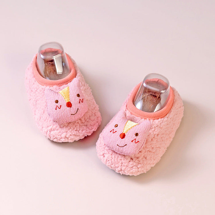 Calcetines antideslizantes para niños, cálidos, con forro polar y extra gruesos, perfectos como el primer par de zapatos de tu pequeño.