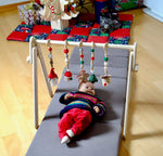 Gimnasio Montessori para bebés y juguetes colgantes | Gimnasio de madera para bebés
