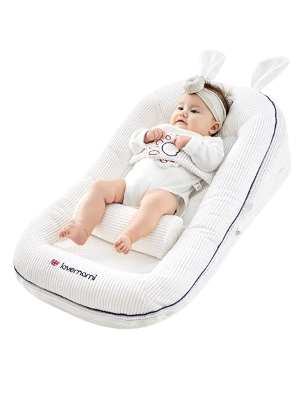 Cuna Premium con Barandillas de Seguridad - Cama Convertible para Bebés MEACAOFG