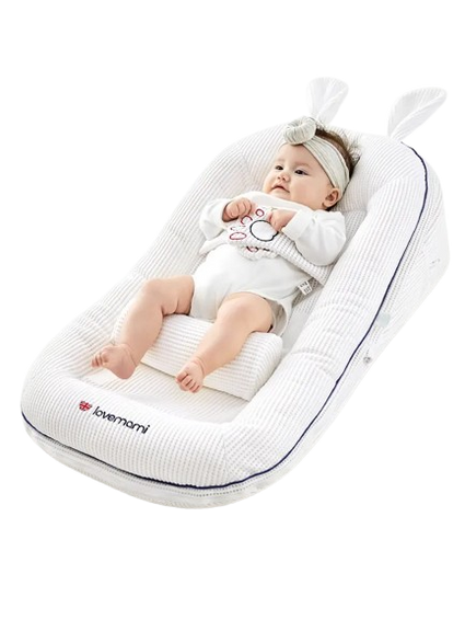 Cuna Premium con Barandillas de Seguridad - Cama Convertible para Bebés MEACAOFG