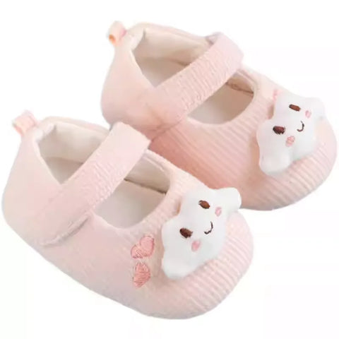 Zapatos premium para niña talla 20 - Primeros pasos con suela blanda