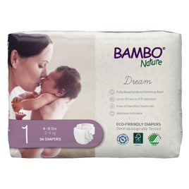 Pañales ecológicos para bebé Bambo Nature Dream, talla 1