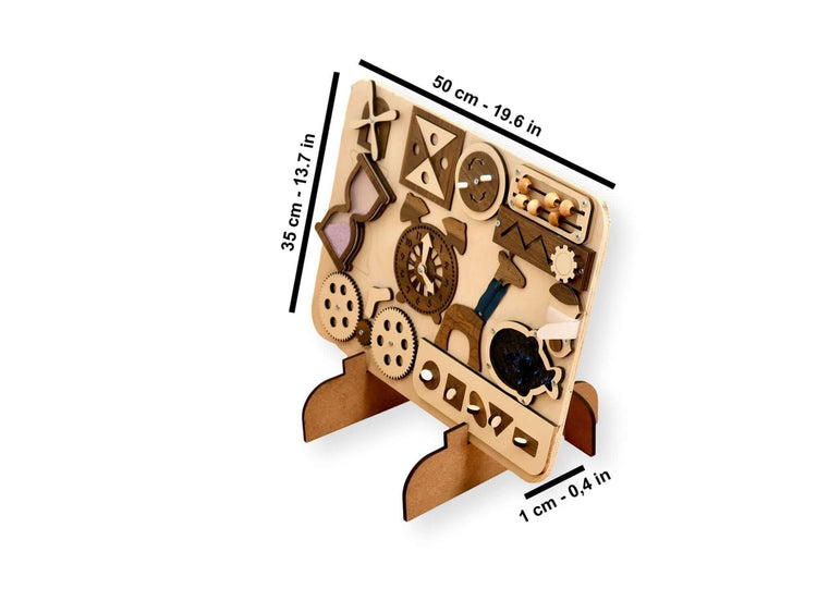 Tablero de actividades de madera para niños pequeños