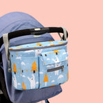 Organizador para cochecito de bebé, bolsa de almacenamiento para recién nacidos, ajustable, multifunción, para viajes, con portabotellas.