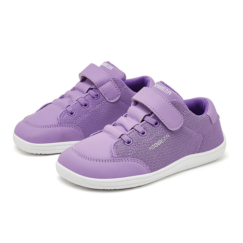 Zapatos casuales sin cordones para niños con suelas suaves antideslizantes.