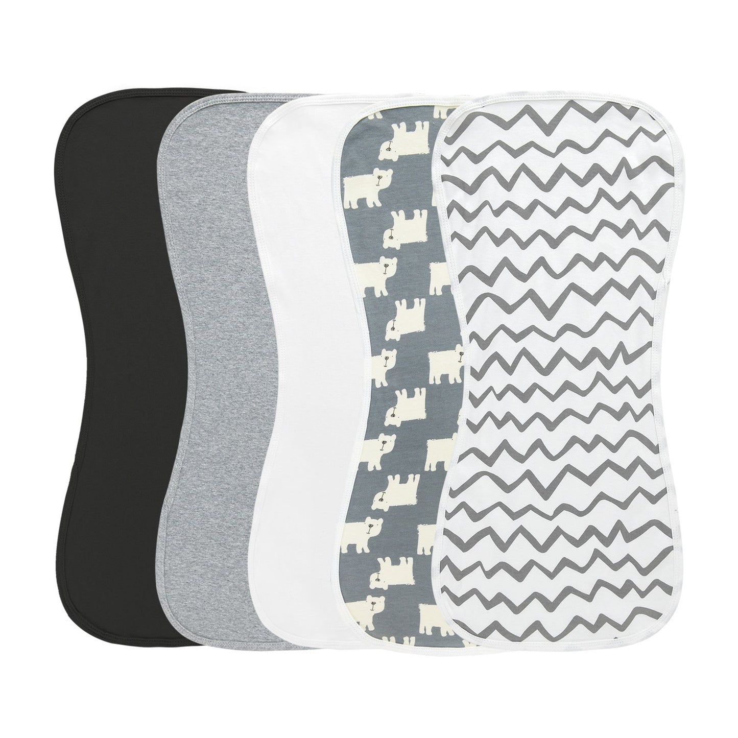 Baberos de algodón para eructar para recién nacidos y bebés