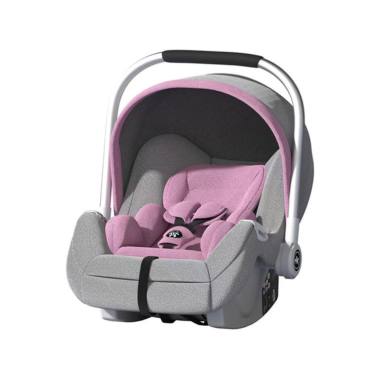 Cuna portátil para coche de bebé con asiento de seguridad plegable