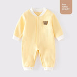Ropa infantil Clase A Mono de algodón puro sin costuras Pijama de bebé Ropa interior de invierno Traje para gatear
