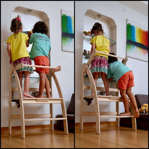 Torre Montessori para niños pequeños, tamaño individual o doble