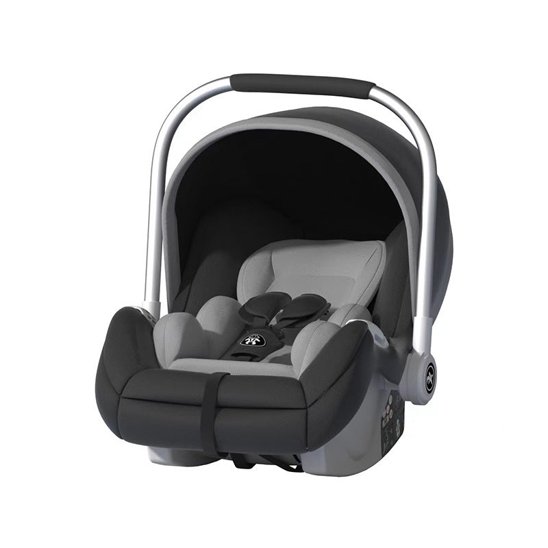 Cuna portátil para coche de bebé con asiento de seguridad plegable