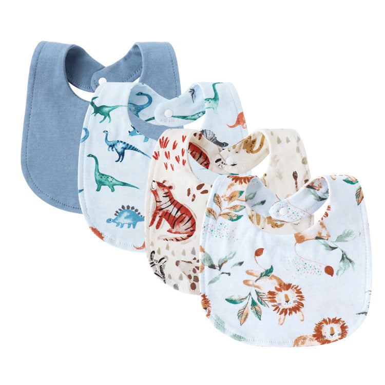 Baberos para bebés y niños pequeños hechos de algodón puro