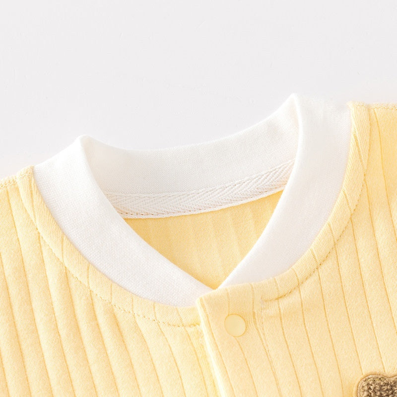 Ropa infantil Clase A Mono de algodón puro sin costuras Pijama de bebé Ropa interior de invierno Traje para gatear