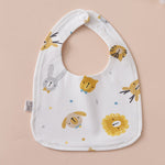 Babero impermeable en forma de U de algodón puro para bebés