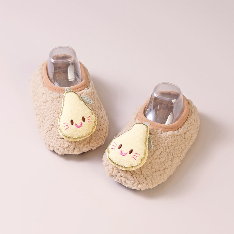 Calcetines antideslizantes para niños, cálidos, con forro polar y extra gruesos, perfectos como el primer par de zapatos de tu pequeño.
